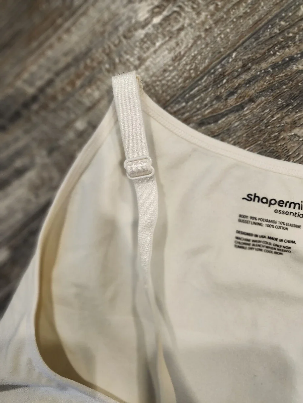 Shapermint Essentials Seamless Shaping Bodysuit 3XL Beige Nude Cami TankComfor